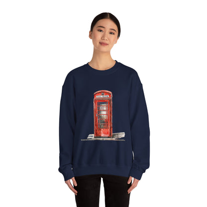 Unisex Heavy Blend™ Crewneck Sweatshirt - Iconic British Public Telephone