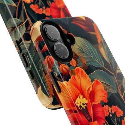 Tough Floral Phone Case | Tropical Vibe, Gift for Nature Lovers, Summer Beach Accessory, Floral Pattern, Trendy Phone Accessories