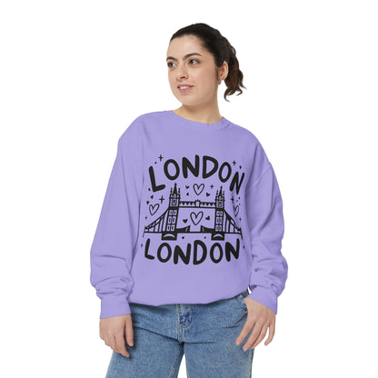 Unisex Garment-Dyed Sweatshirt - Relaxing London