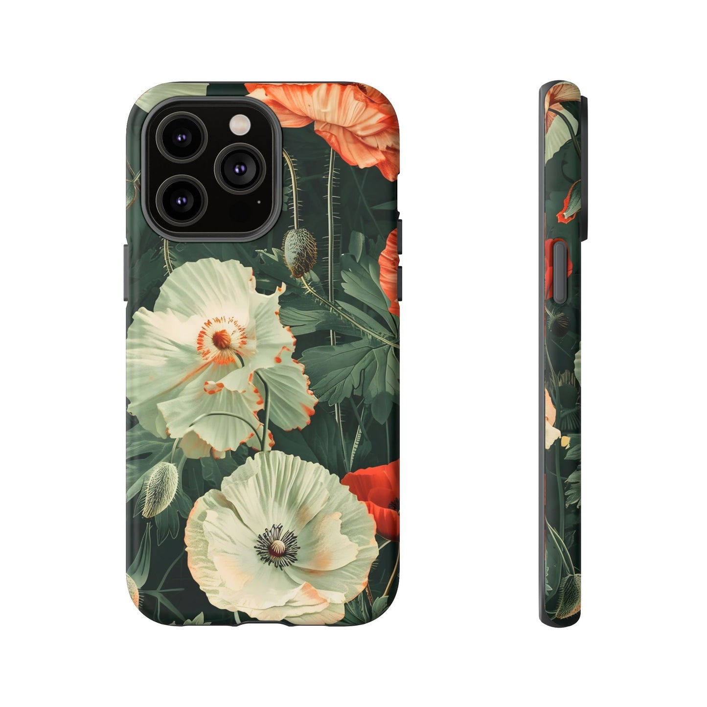 Floral Phone Case - Tough Cases, Botanical Design, Gift for Friends, Trendy Mobile Cover, Personalized Phone Accessory