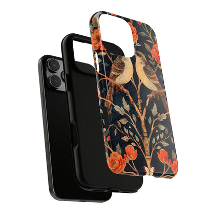 Birds & Blooms Phone Case | Floral Tough Phone Cover, Gift for Nature Lovers, Stylish and Durable, Unique Phone Accessory, Protective Case