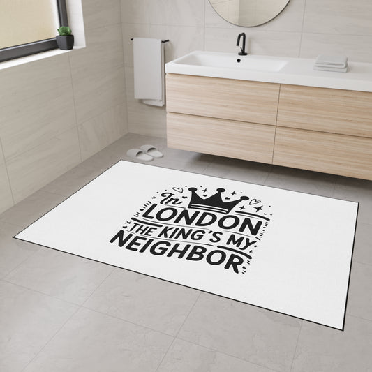 London-Themed Heavy Duty Floor Mat, Durable Entrance Rug, Home Decor, Gift for Housewarming, Fans of London, Interior Design