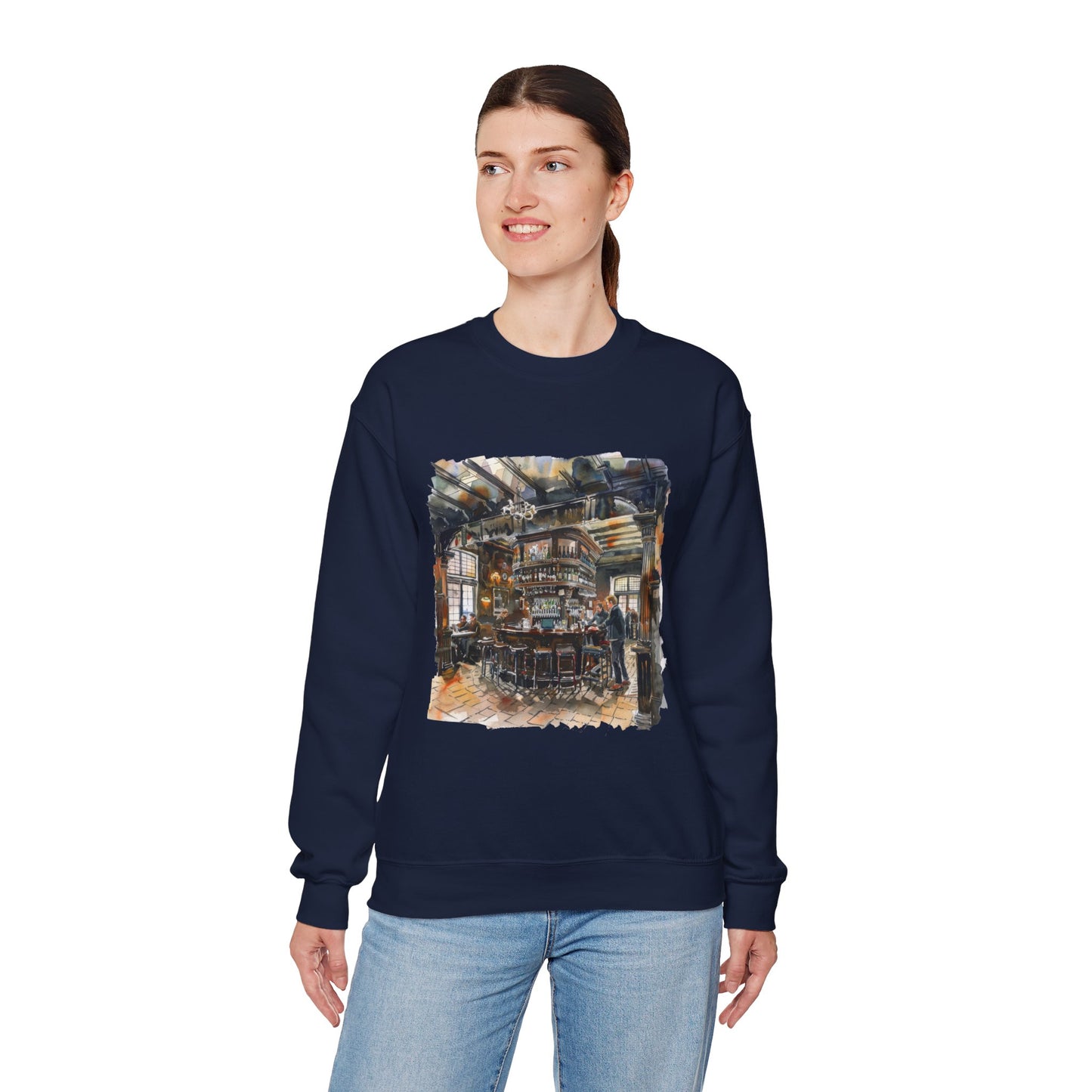 Unisex Heavy Blend™ Crewneck Sweatshirt - Traditional Taverns - The Cozy British Pub