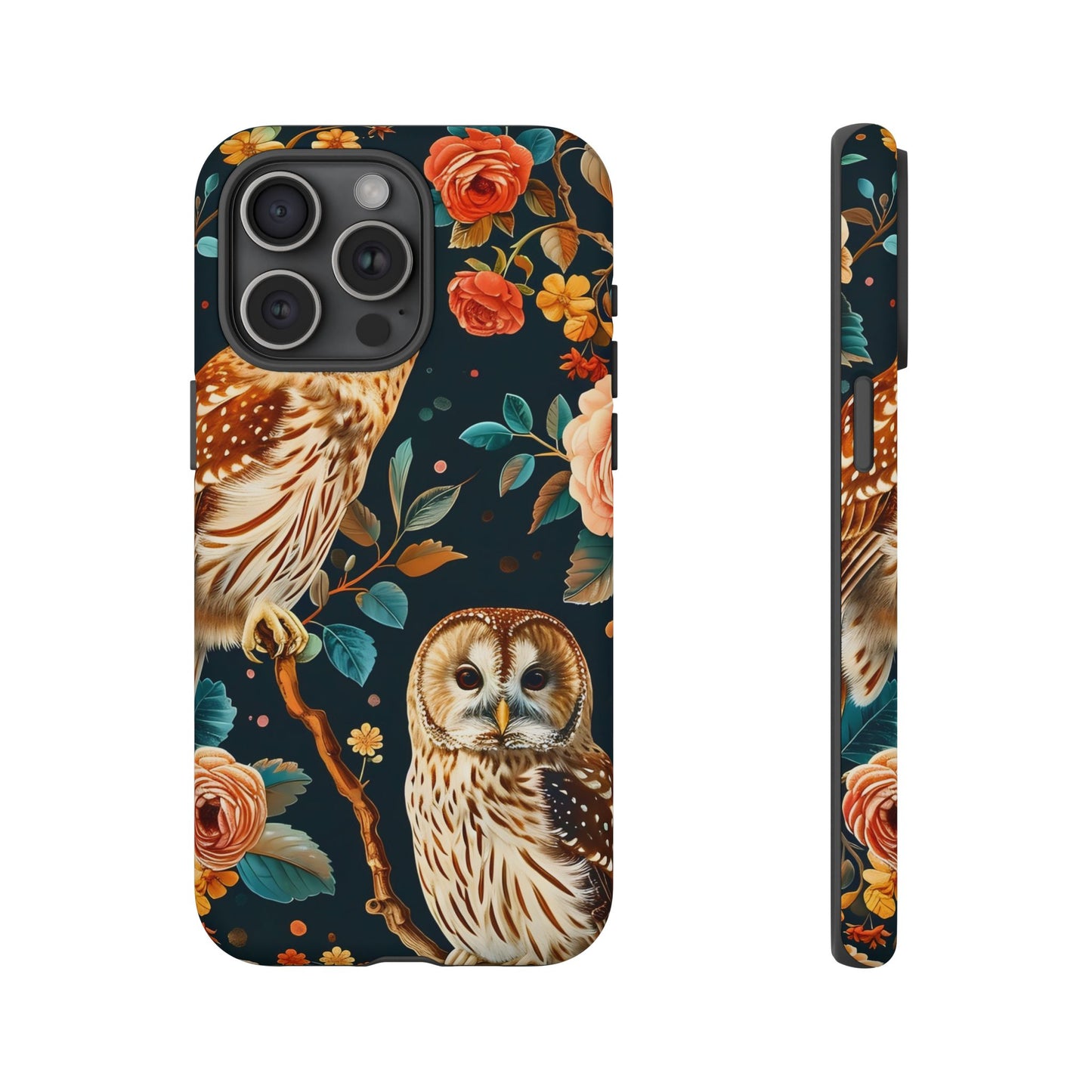 Owl Phone Case with Floral Design, Tough Phone Cover for Nature Lovers, Gift for Bird Enthusiasts, Stylish Protection for Smartphones, [...]