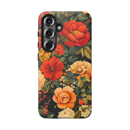 Floral Phone Case, Tough Cases, Decorative Tech Accessories, Gift for Her, Nature Lover Gift, Boho Style Case, Spring Floral Cover