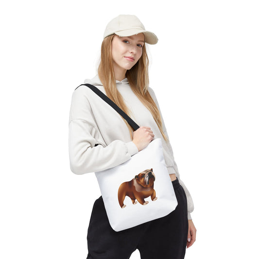 Bulldog Love Tote Bag | Stylish Animal Print Eco-Friendly Bag for Dog Owners, Pet Lovers, Gifts for Her, Everyday Use