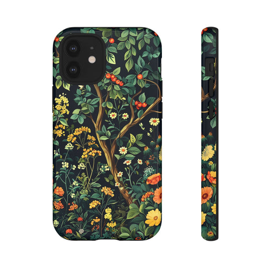Floral Phone Case - Tough Cases, Colorful Nature Design, Gift for Flower Lovers, Phone Accessory, Unique Cell Phone Cover