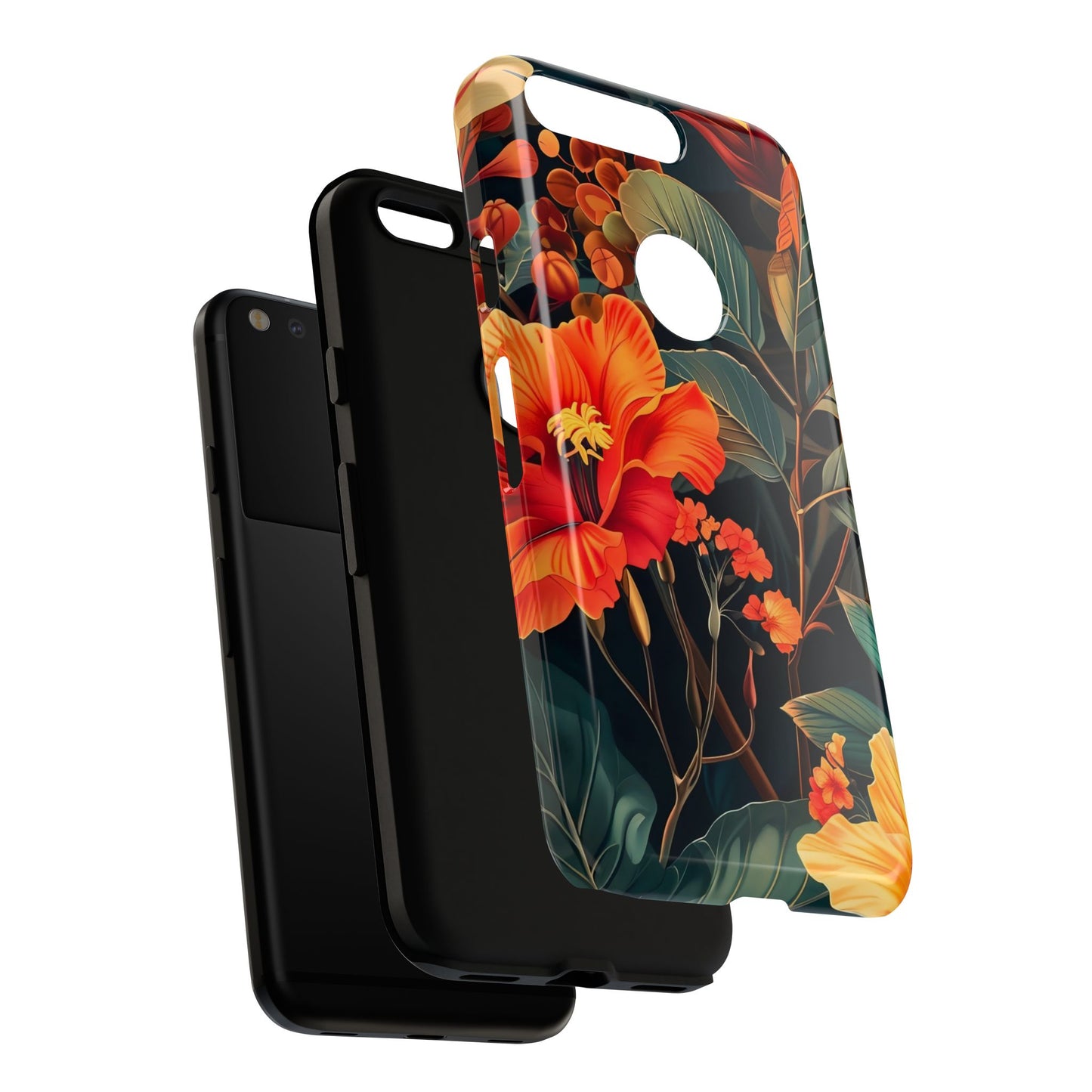 Colorful Floral Phone Case, Tough Cases, Vibrant Smartphone Cover, Gift for Nature Lovers, Summer Vibes, Unique Phone Accessory