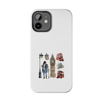London Scene Tough Phone Case - Durable Protection with Iconic UK Landmarks