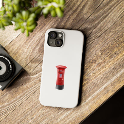 Vintage Post Box Phone Case, Slim Phone Cases, Phone Accessories, Gifts for Mail Lovers, Unique Phone Cover, Red Letterbox Design