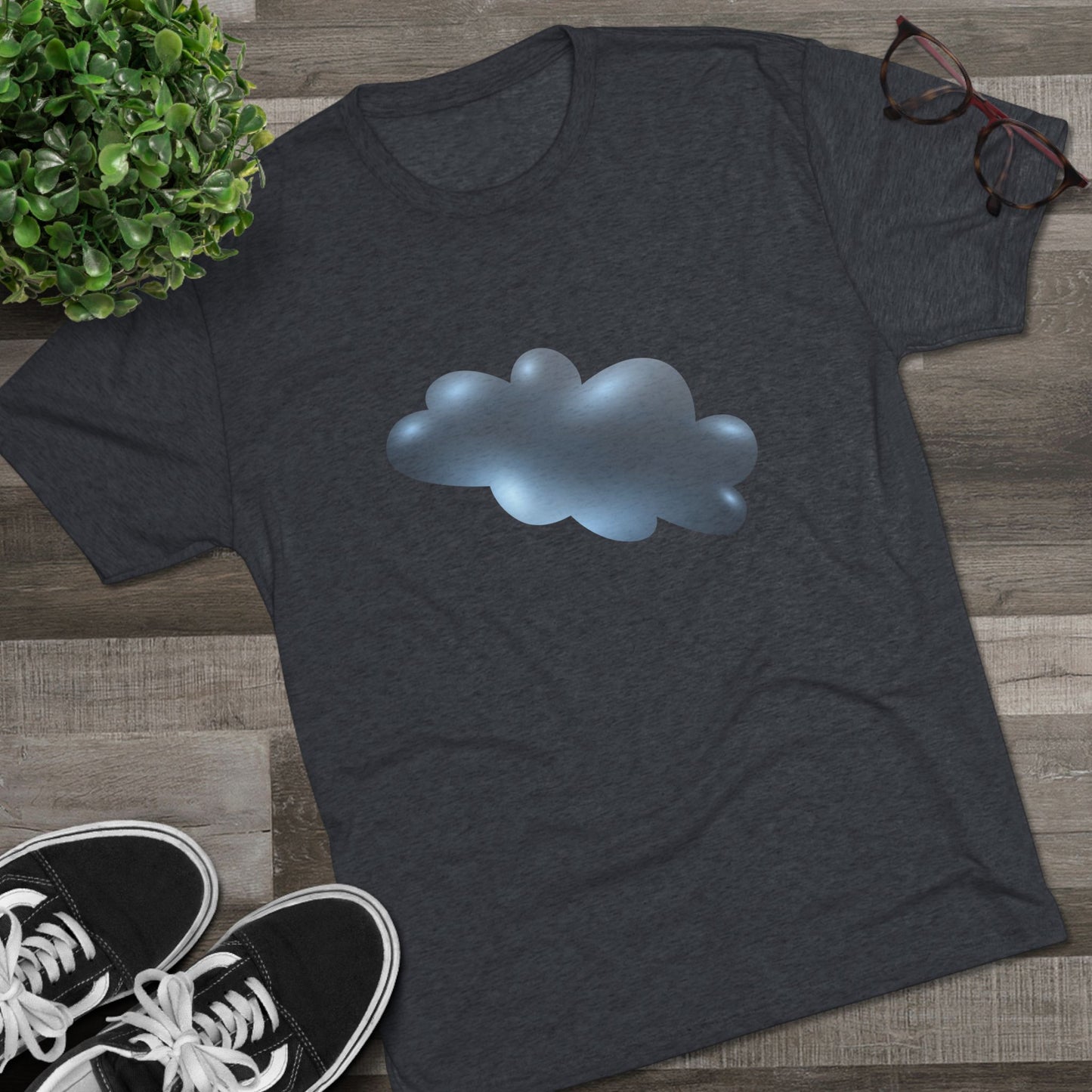 Serene Cloudscape - Dreamy Cloud Soft Unisex Tri-Blend Crew Tee