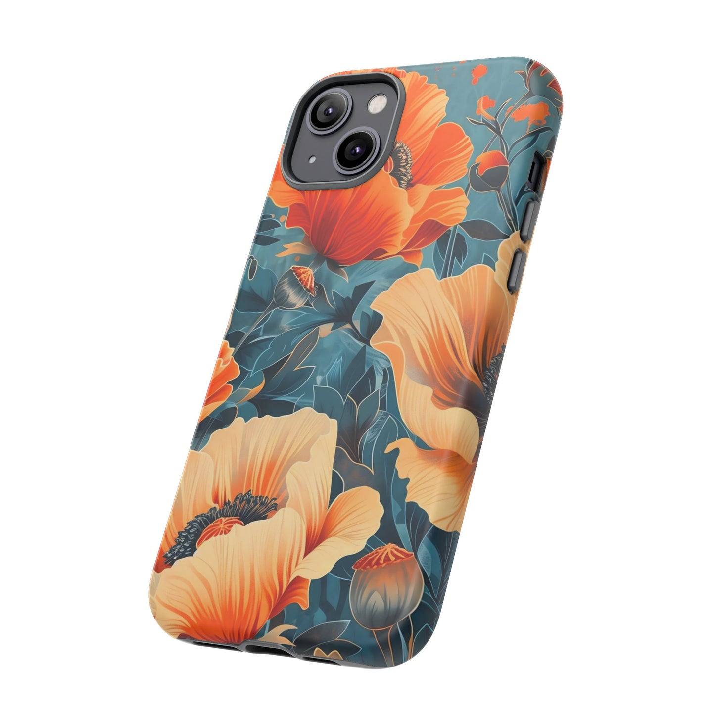 Floral Phone Case, Tough Cases for Protection and Style, Spring Aesthetic, Gift for Her, Phone Accessory for Nature Lovers