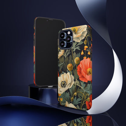 Floral Phone Case - Tough Cases with Vibrant Garden Design, Phone Accessory, Gift for Her, Spring Style, Nature Lover