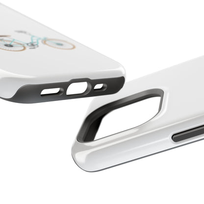 Charming Bicycle Magnetic Tough Case, Fun Phone Cover, Bike Lover Gift, Unique Mobile Accessory, Perfect for Fall and Spring Adventures
