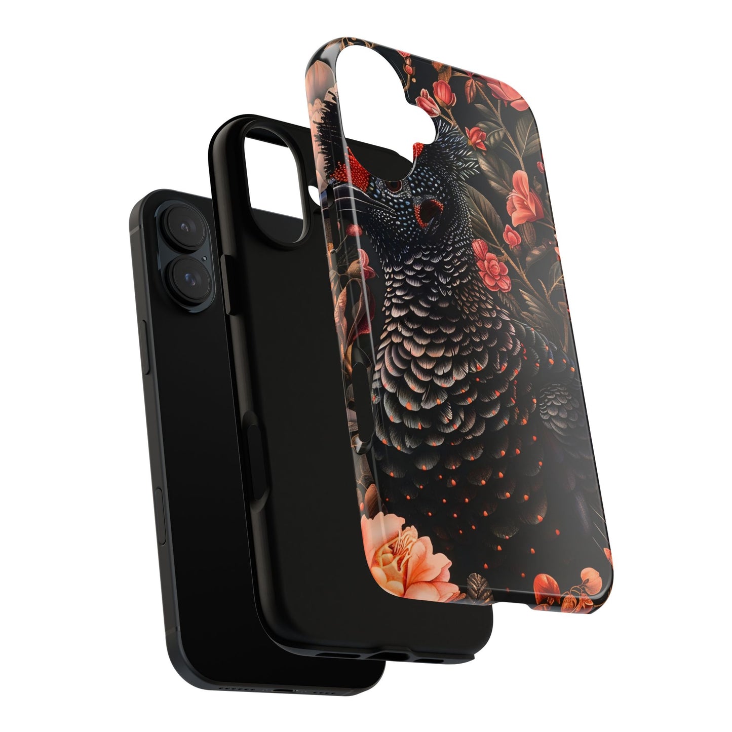Tough Cases: Floral Design Phone Case, Stylish Protection for Your Phone, Unique Gift for Bird Lovers, Vibrant Floral Art, [...]