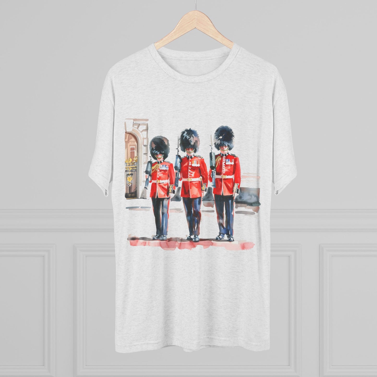 Red Jacket - Bodmin Keep: Cornwall's Army Museum Trendy Unisex Tri-Blend Crew Tee