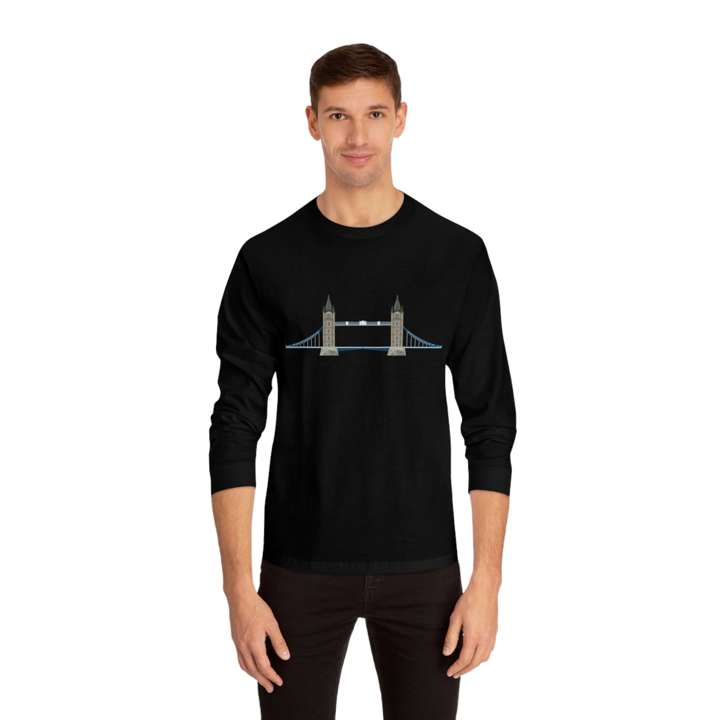 Unisex Classic Long Sleeve T-Shirt - Tower Bridge - Iconic London