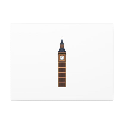 Big Ben Canvas Wall Art, Modern Home Decor, London Decor, Gift for Travel Lovers, Office Wall Art, Minimalist Art Print
