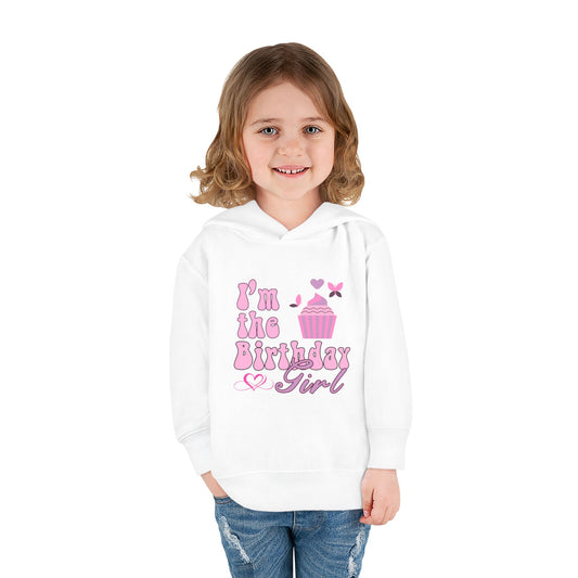 Toddler Birthday Girl Fleece Hoodie – Cute Pullover for Celebrating Special Days