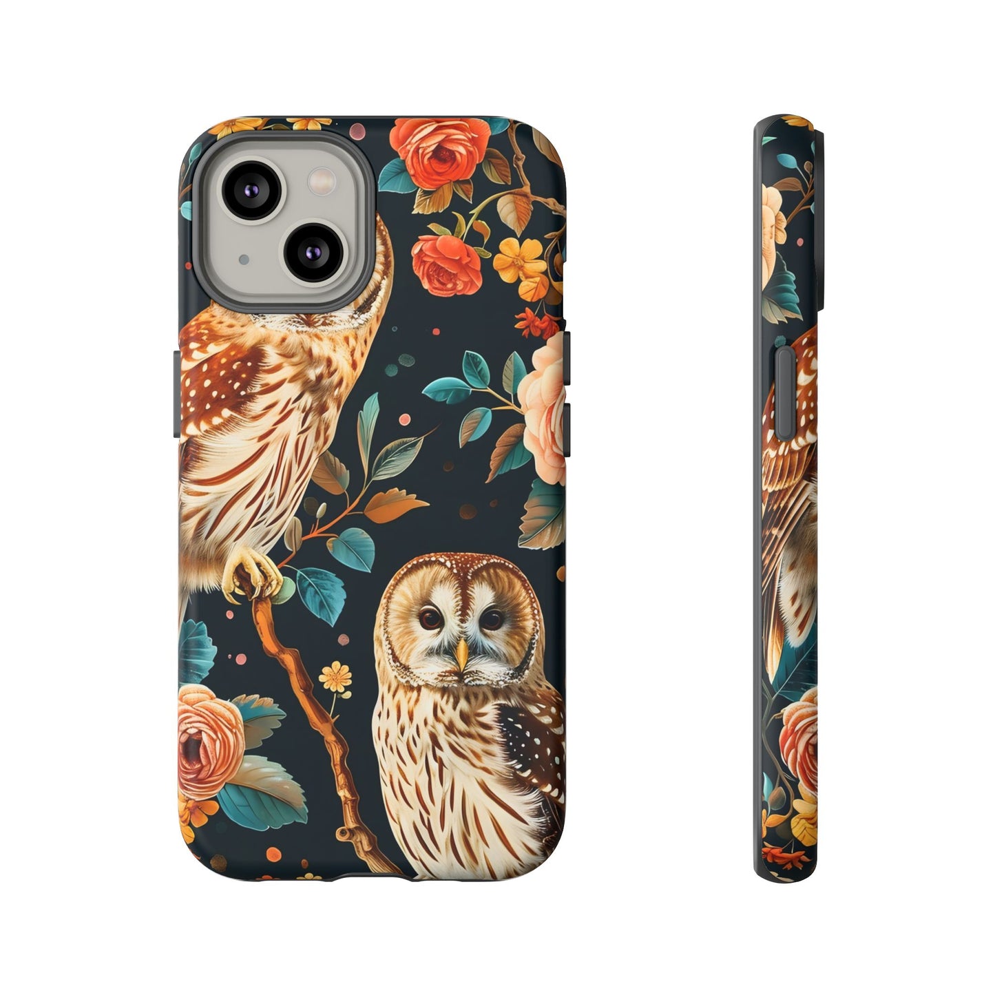 Owl Phone Case with Floral Design, Tough Phone Cover for Nature Lovers, Gift for Bird Enthusiasts, Stylish Protection for Smartphones, [...]