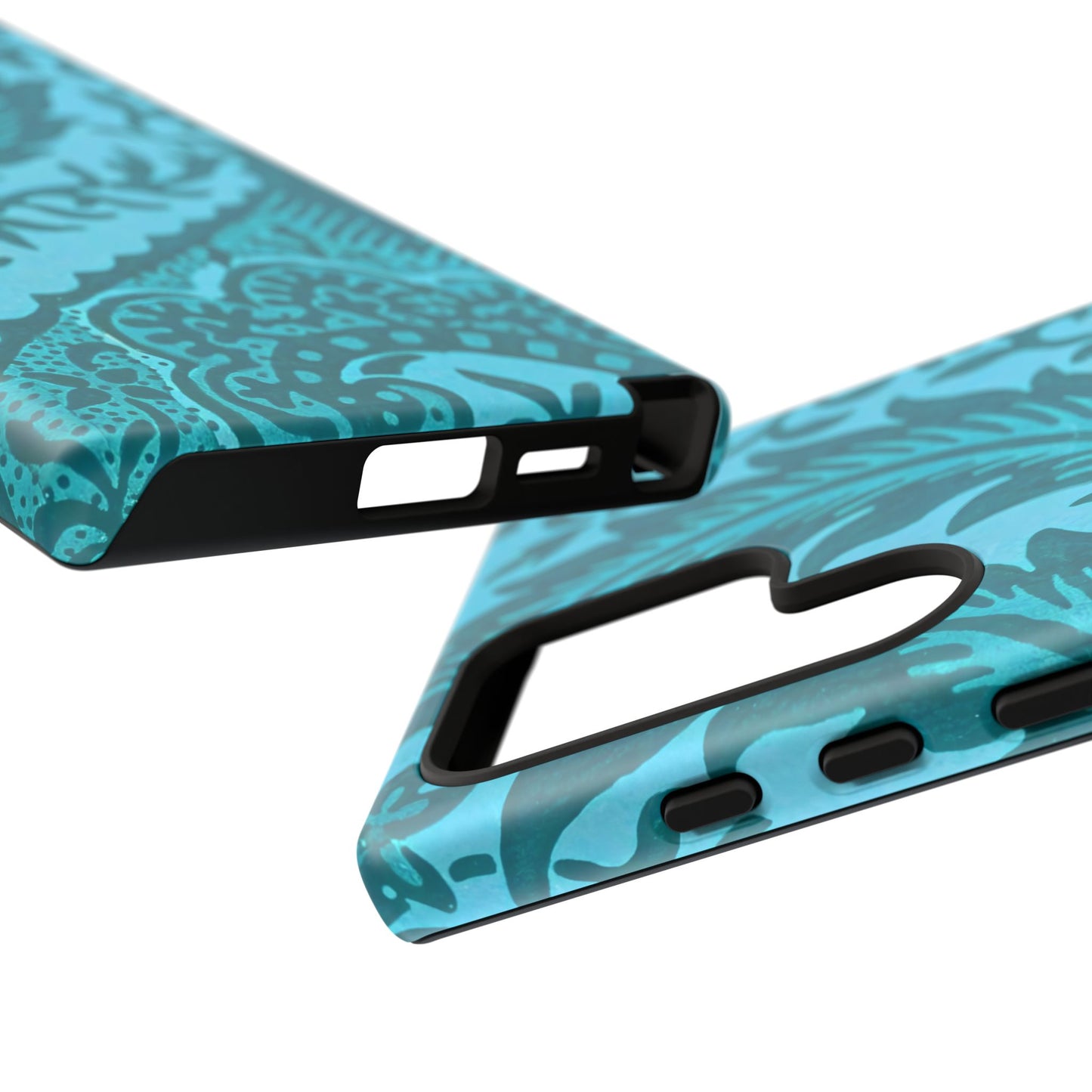Protective Phone Case with Elegant Teal Design, Tough Cases, Floral Phone Cover, Stylish Smartphone Protection, Gifts for Her, Trendy [...]