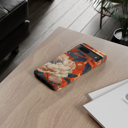 Floral Tough Case, Durable Floral Phone Case, Stylish Protection Case, Gift for Her, Spring Accessories, Mother’s Day Gift