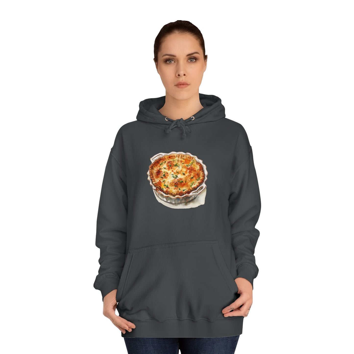 Unisex College Hoodie - Dine Like a Monarch - Classic Royal Dishes of Britain