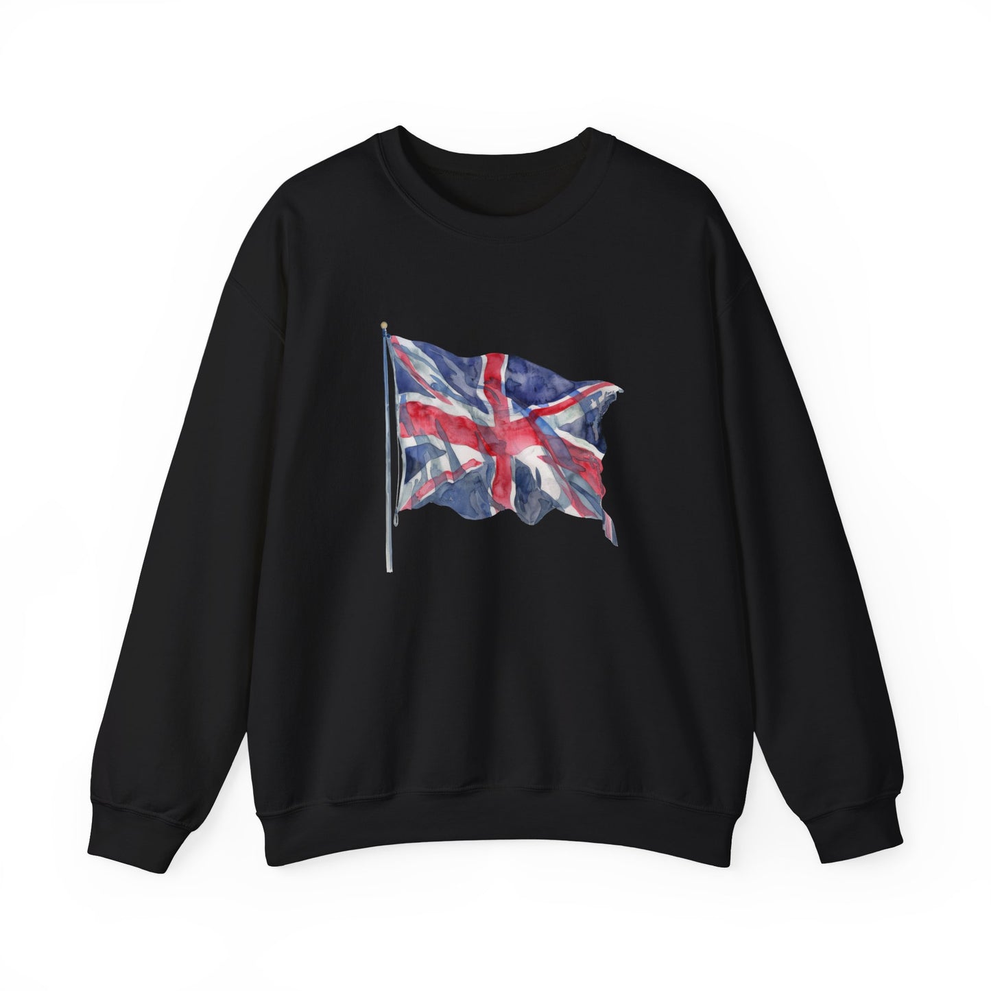 Unisex Heavy Blend™ Crewneck Sweatshirt Elegant - British Flag