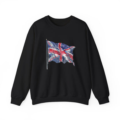Unisex Heavy Blend™ Crewneck Sweatshirt Elegant - British Flag