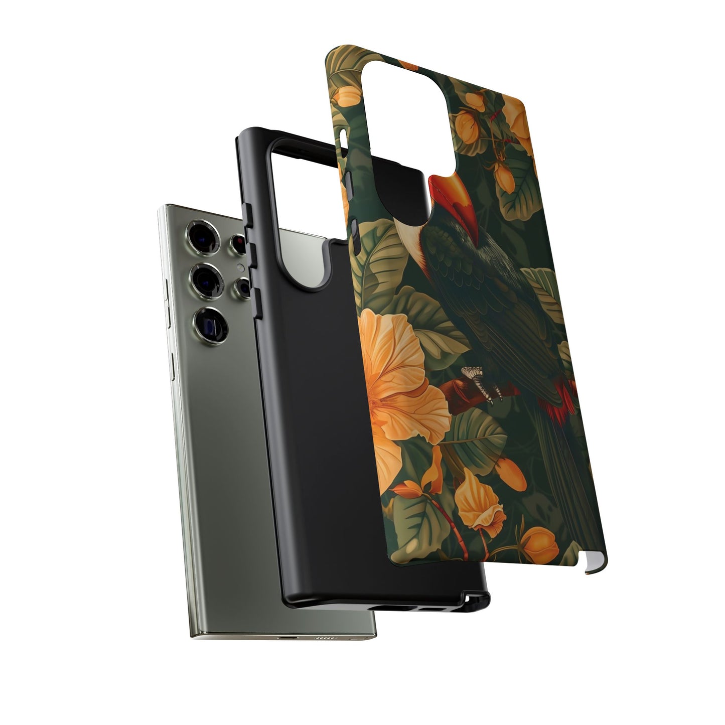Tropical Toucan Phone Case, Exotic Bird Cover, Nature Lover Gift, Eco-Friendly Design, Customizable Tech Accessory