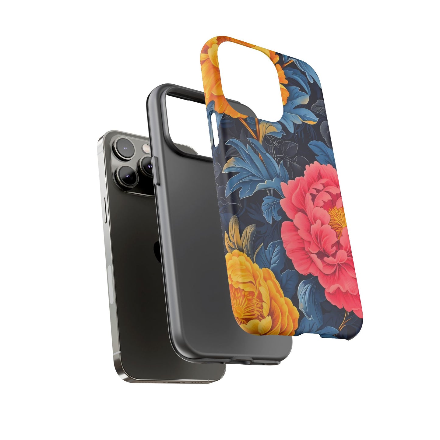 Floral Phone Case, Tough Cases, Stylish Mobile Cover, Gifts for Her, Phone Accessories, Unique Flower Design