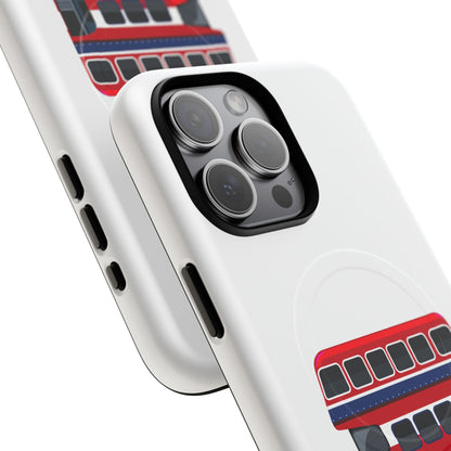 London Bus Phone Case, Tough Magnetic Phone Cover, Unique Gift, Secure Protection, Fun Design, Travel Lover Accessory