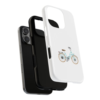 Tough Magnetic Phone Cases, Stylish Bicycle Design, Durable Protection, Perfect Gift for Cyclists, Trendy Tech Accessory