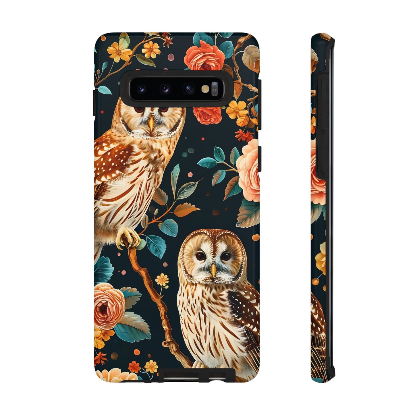 Owl Phone Case with Floral Design, Tough Phone Cover for Nature Lovers, Gift for Bird Enthusiasts, Stylish Protection for Smartphones, [...]