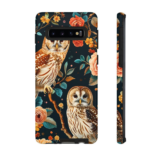 Owl Phone Case with Floral Design, Tough Phone Cover for Nature Lovers, Gift for Bird Enthusiasts, Stylish Protection for Smartphones, [...]