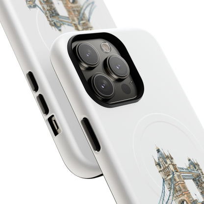 Tough Magnetic Phone Cases with Tower Bridge Design, Durable, Stylish, Unique Gift for Travelers, Perfect for Everyday Use