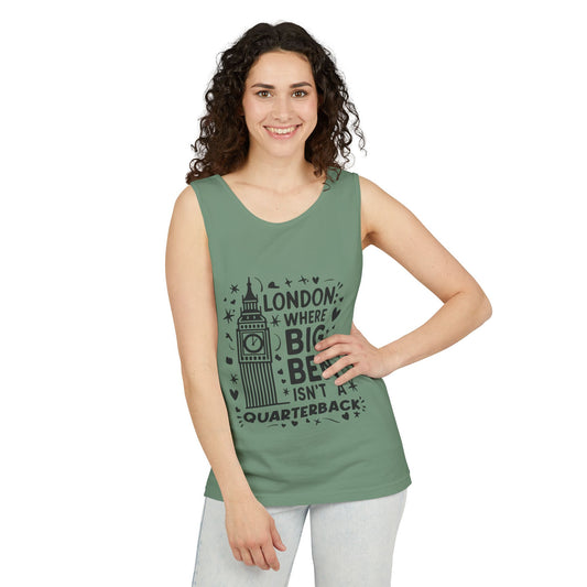 Unisex Garment-Dyed Tank Top - London's Dream