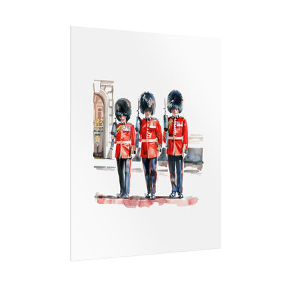 London Guard Roll-Up Posters, British Soldier Art Prints, Home Decor, Travel Gifts, Wall Art for Various Occasions
