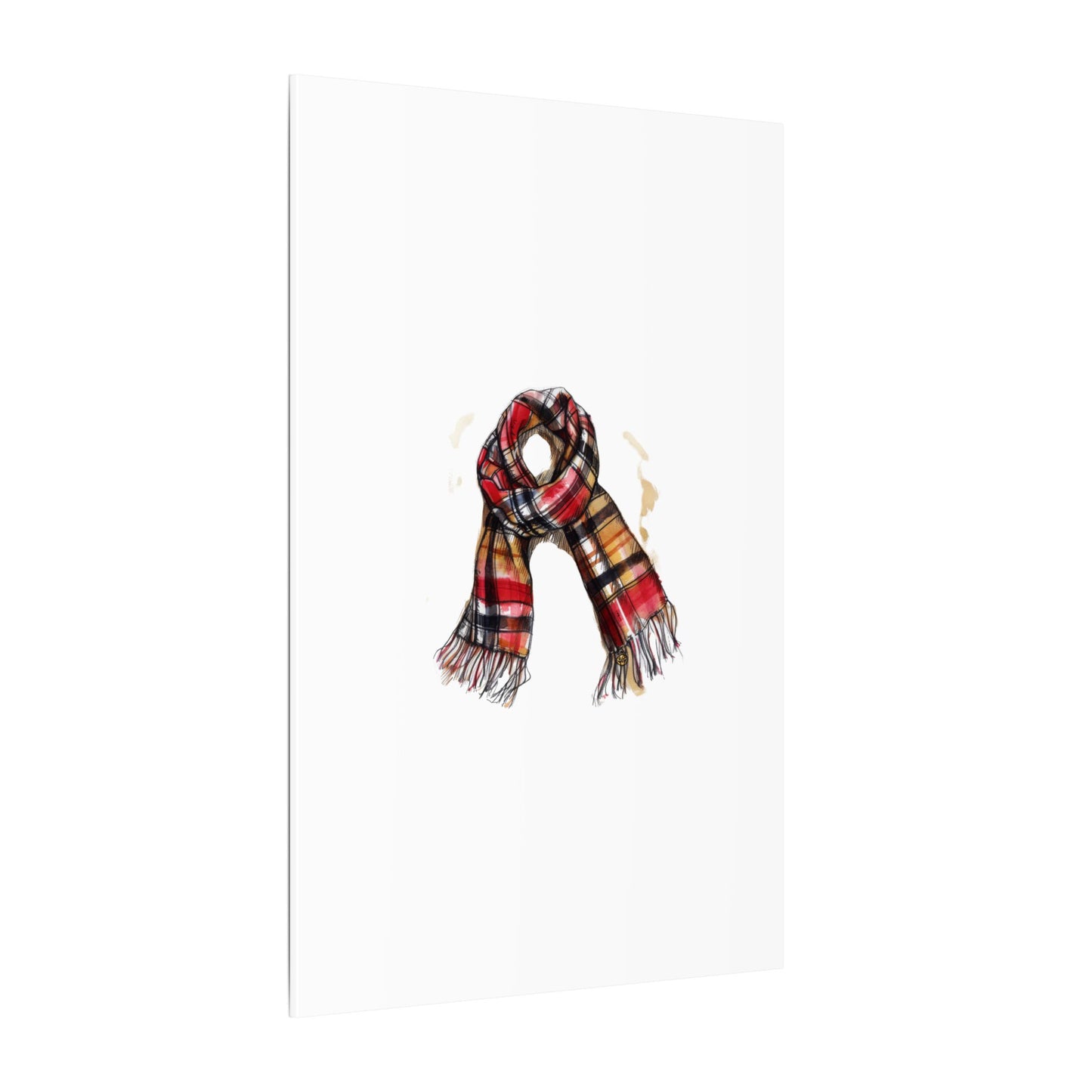 Autumn Scarf Canvas Art Print | Cozy Home Décor, Gift for Fall Lovers, Seasonal Wall Art, Unique Interior Design