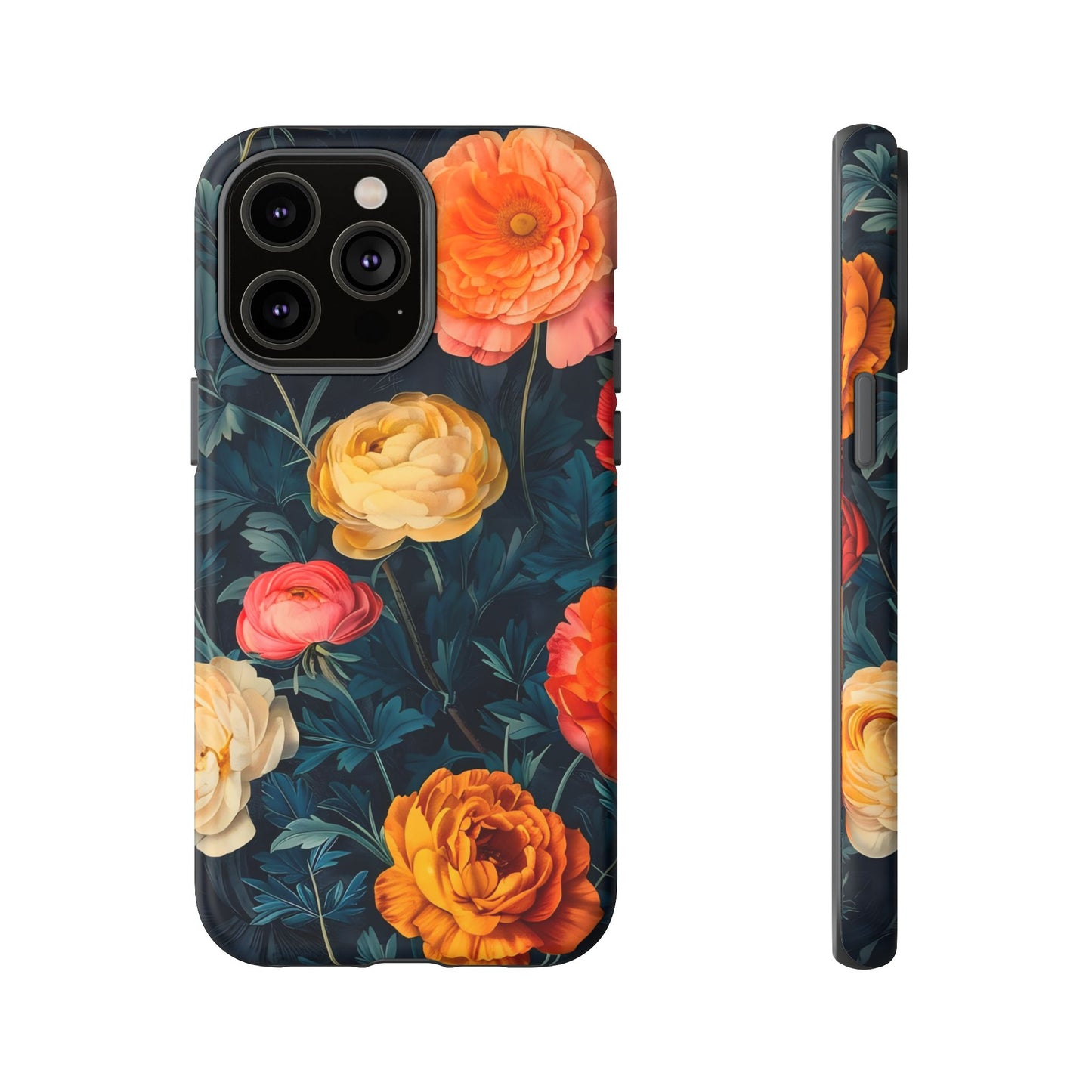 Floral Phone Case - Tough Cases, Stylish Protection, Gift for Flower Lovers, Customizable Cover, Floral Design Mobile Accessory