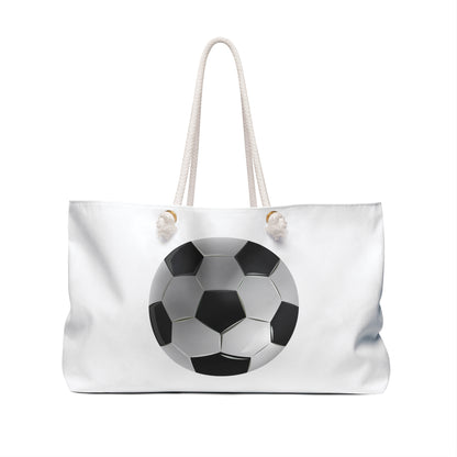 Soccer Weekender Bag - Perfect for Game Day, Travel, Sports Enthusiasts, Beach Trips, Gift for Athletes, Soccer Lovers