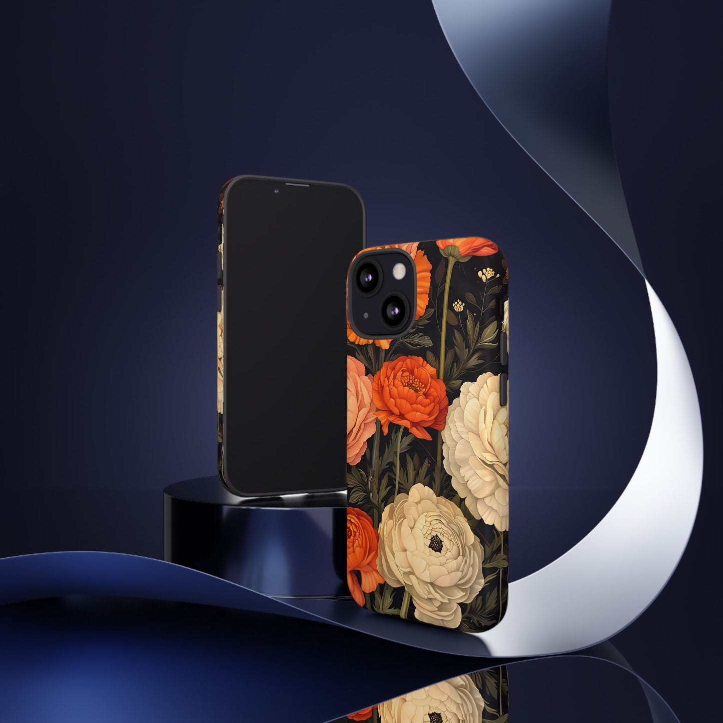 Floral Phone Case with Tough Protection, Blooming Ranunculus Design, Durable Cover, Gift for Flower Lovers, Eco-Friendly Phone Accessory