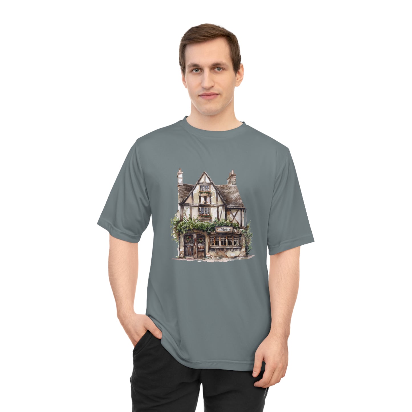 Unisex Zone Performance T-shirt - Welcome to the English Countryside Cottage