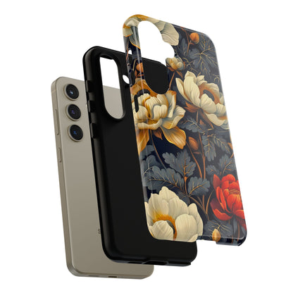Floral Phone Case - Tough Cases, Stylish Mobile Cover, Flower Design, Holiday Gift, Trendy Accessory, Eco-Friendly Case