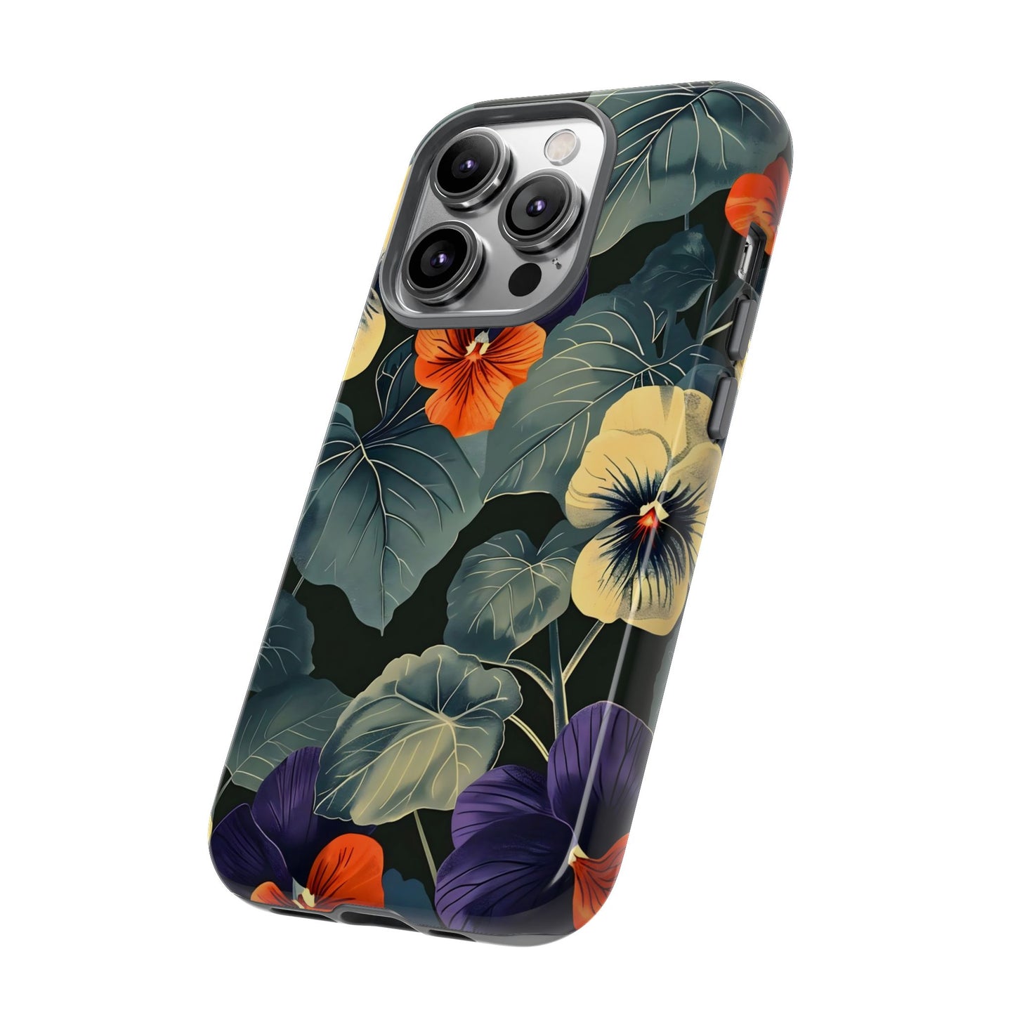 Tough Cases Floral iPhone Case, Tough Phone Cover, Stylish Floral Design, Gift for Her, Summer Vibe, Durable Protective Case