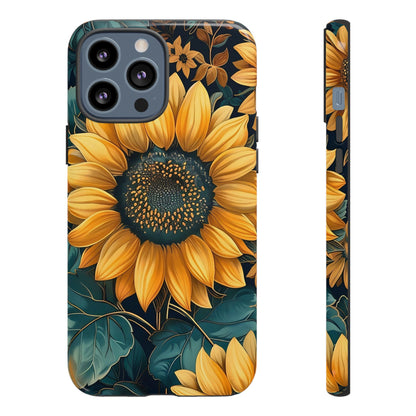 Sunflower Phone Case - Bright Floral Design, Stylish Tough Cover for Sunflower Lovers, Gift for Plant Enthusiasts, Mom Gift, Nature Lovers