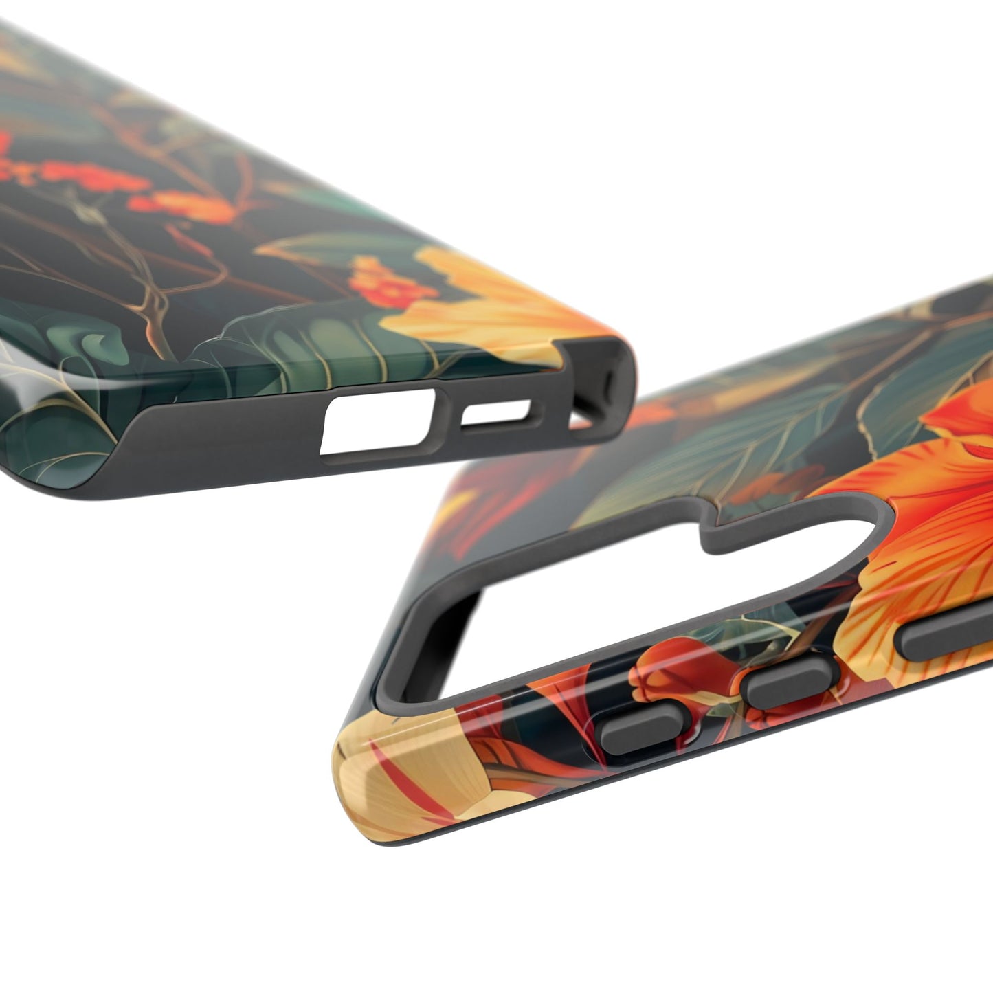 Tough Floral Phone Case | Tropical Vibe, Gift for Nature Lovers, Summer Beach Accessory, Floral Pattern, Trendy Phone Accessories