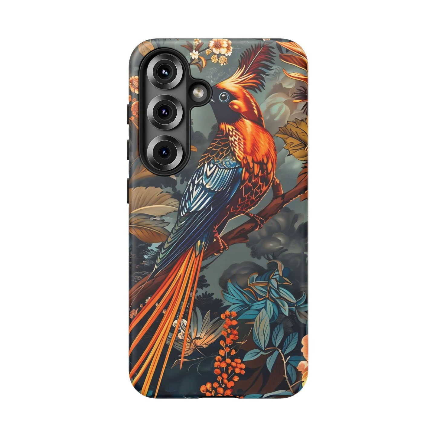 Vibrant Phone Case with Exotic Bird Design, Floral Phone Cover, Tough Case for Nature Lovers, Unique Gift Idea, Phone Accessory, [...]