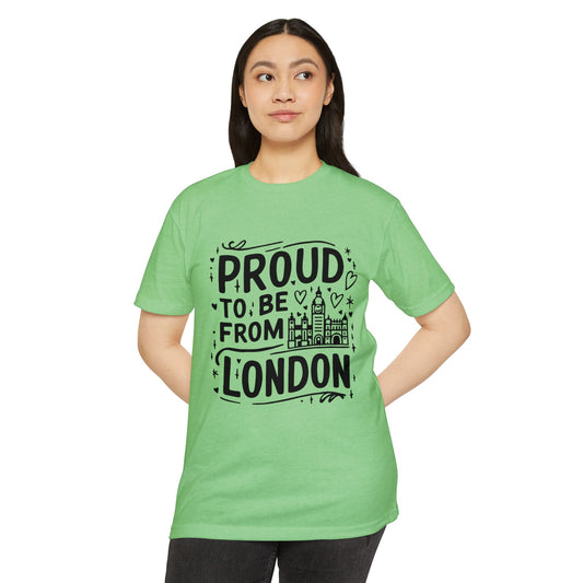 Unisex CVC Jersey T-shirt - Proud to be from London