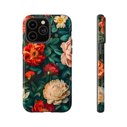Floral Phone Case - Tough Cases, Vibrant Protection, Gift for Her, Cute Floral Design, Trendy Accessory, Perfect for Spring